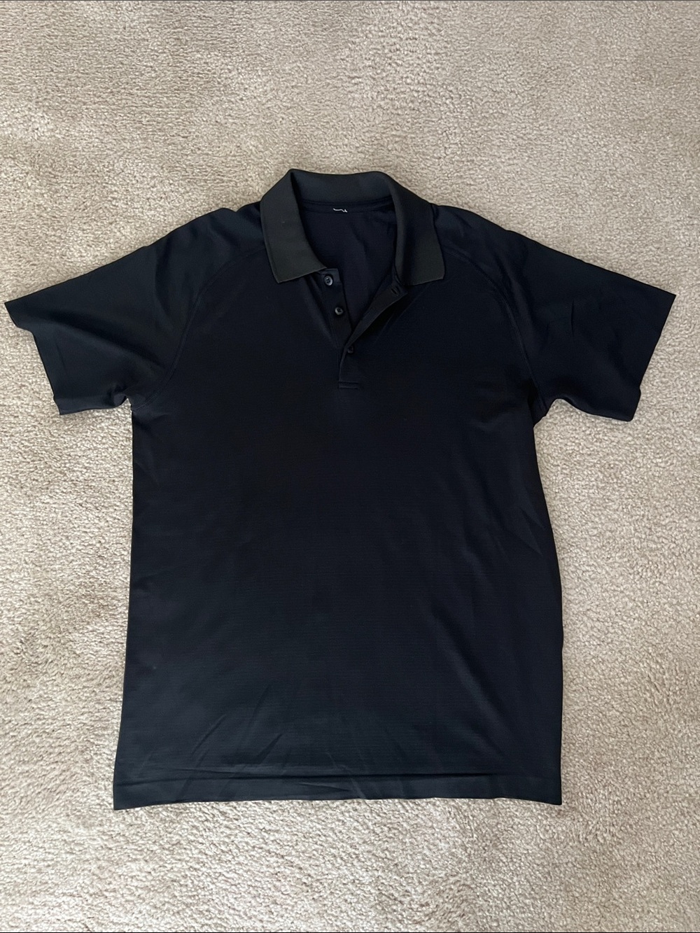 Men's Black Lululemon Polo Shirt - Classic Short Sleeve